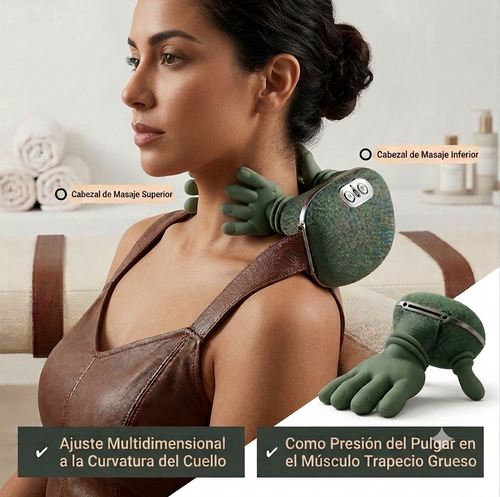 Masajeador Tortuga para Cuello y Hombros